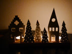 Lichterdorf, Lichthaus, Lichthäuser, Weihnachtsdorf, Weihnachtsdeko, Lichtobjekt, Kerzen Dekoration, Fensterdekoration, Geschenk