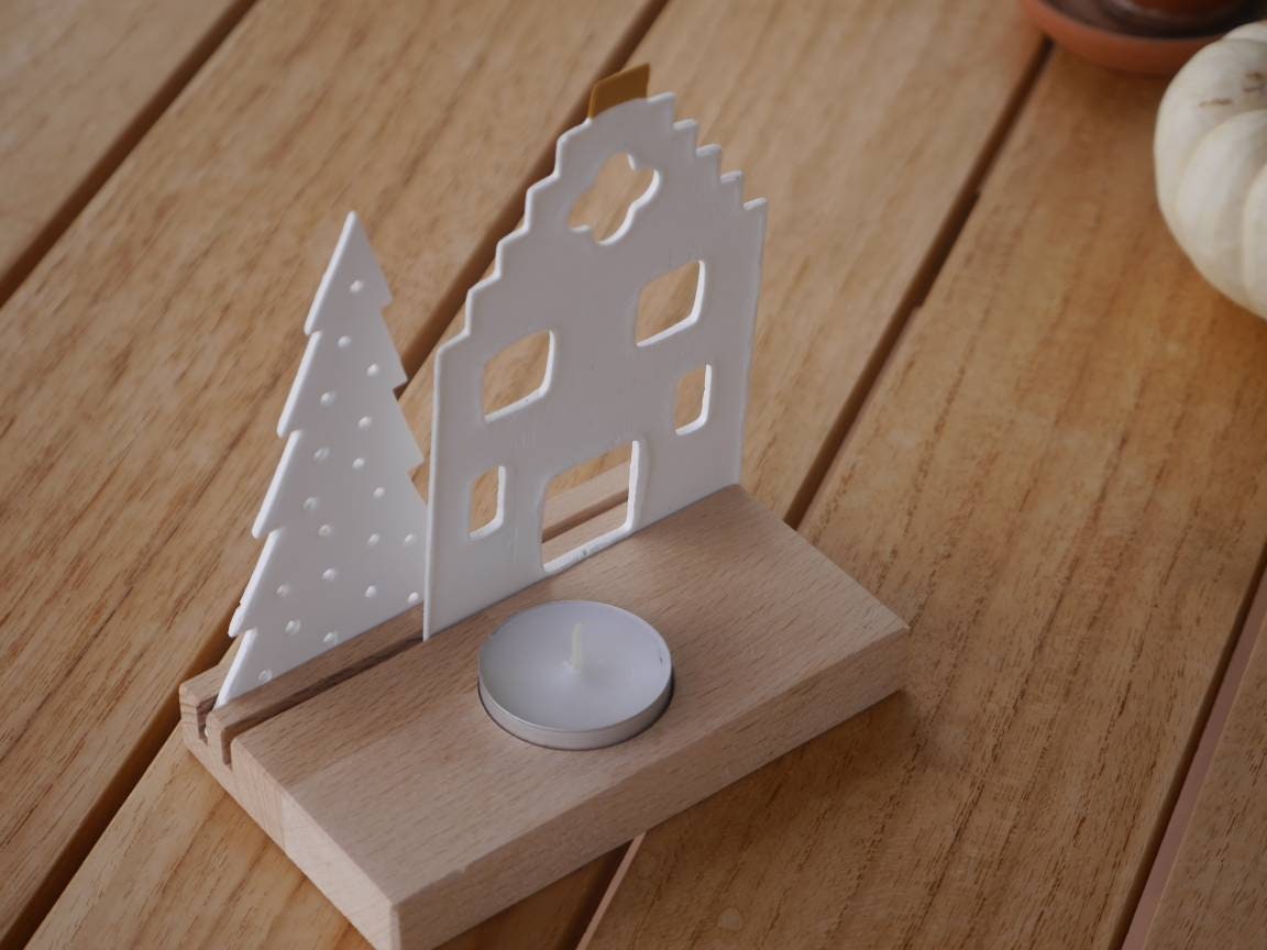 Lichthaus / Lichterhaus / Deko Objekt / Lichtleiste / Kerze / Geschenk