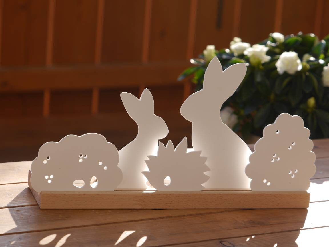 Einzelteile zur Lichtleiste Ostergeflüster