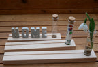 Buchstabenleiste, Betonbuchstaben, Dekoration, Fensterdekoration, Geschenk