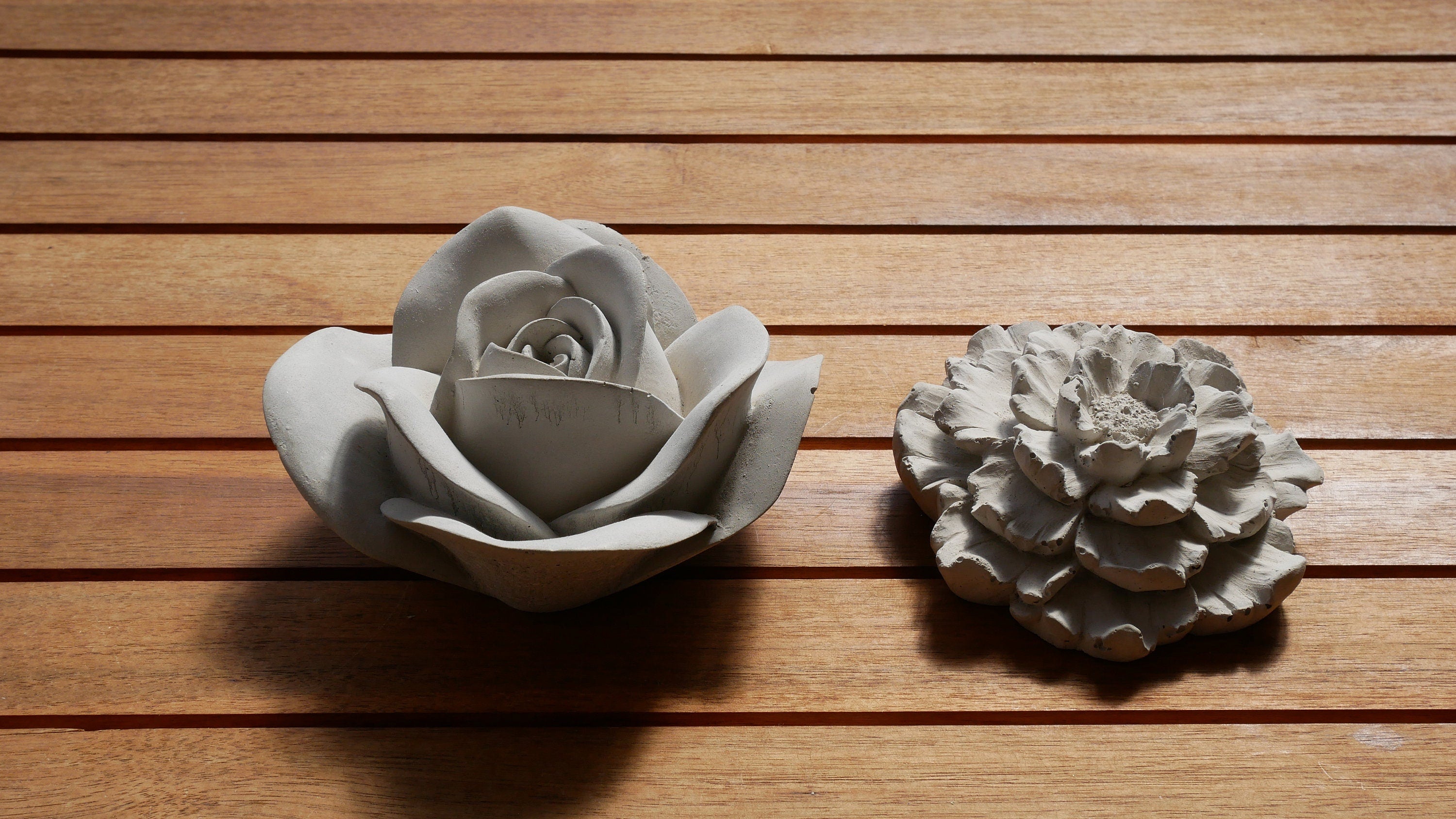 Deko Rose, Beton Rose, Gartendeko, Rose für den Garten