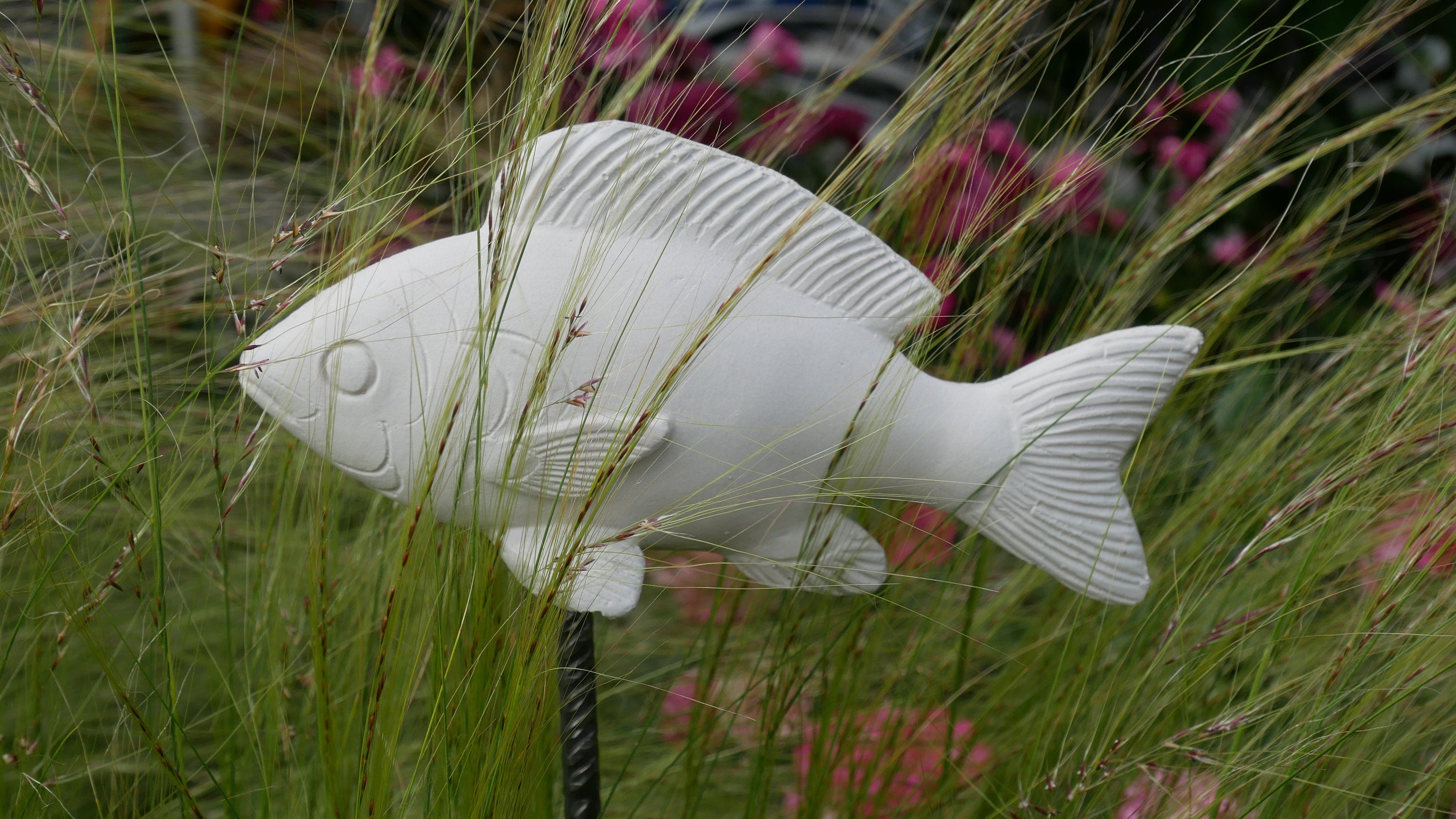 Deko Fisch, Beton Fisch, Gartendeko, Deko für den Garten, Dekoration, Fischschwarm, 100019