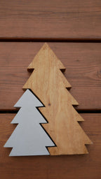 Tannenbaum, Weihnachtsbaum, Betondeko, Weihnachtsdekoration, Tannenbaum aus Holz