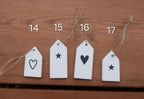 Geschenkanhänger, Dekoanhänger, Tannenbaumschmuck,Schmuckanhänger, Häuschen, Minihaus, Skandi Deko, Skandinavische Deko