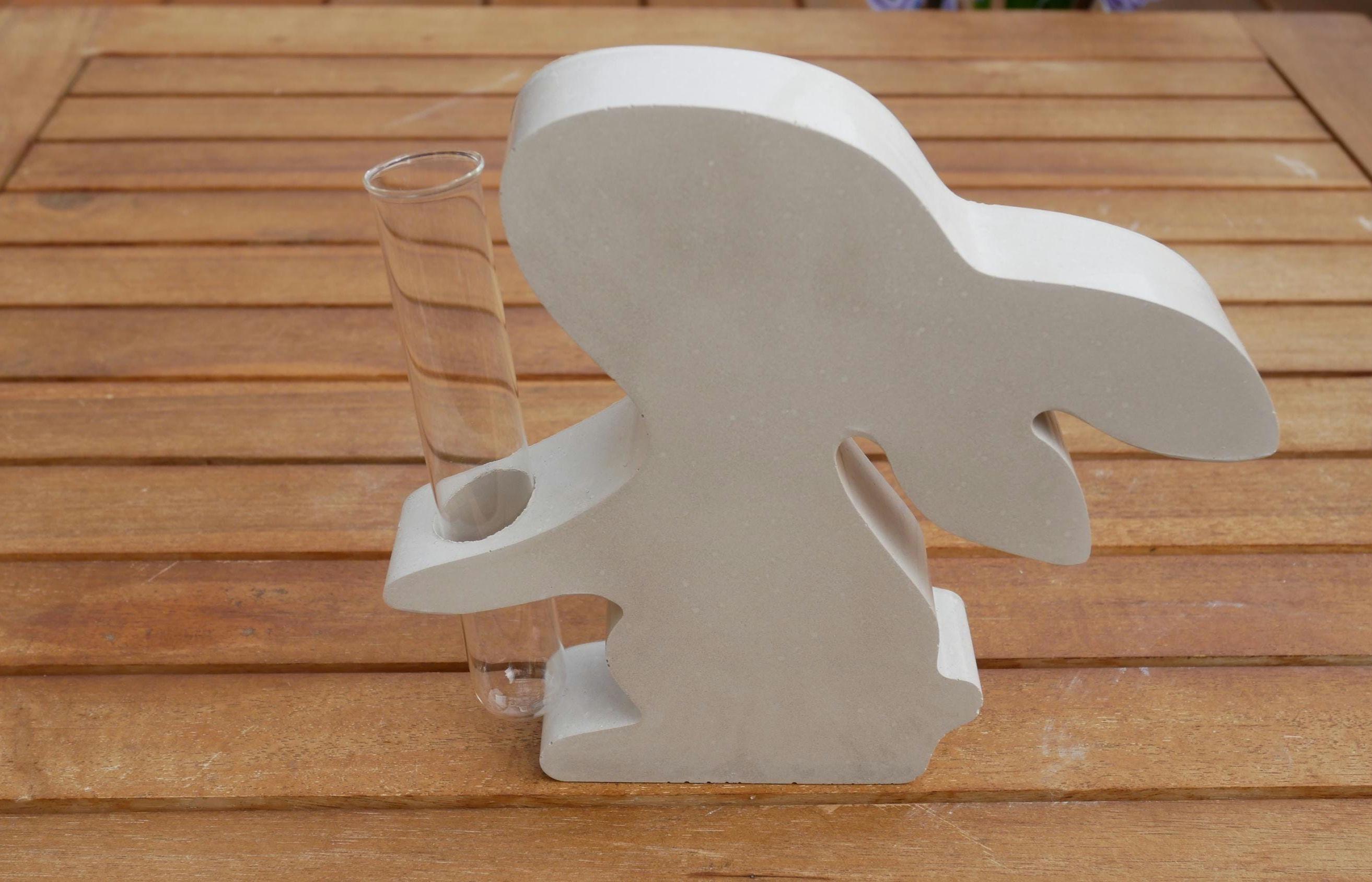 Deko Hase, Beton Hase, Gartendeko, Osterhase, Betonvase, Vase, Osterdeko