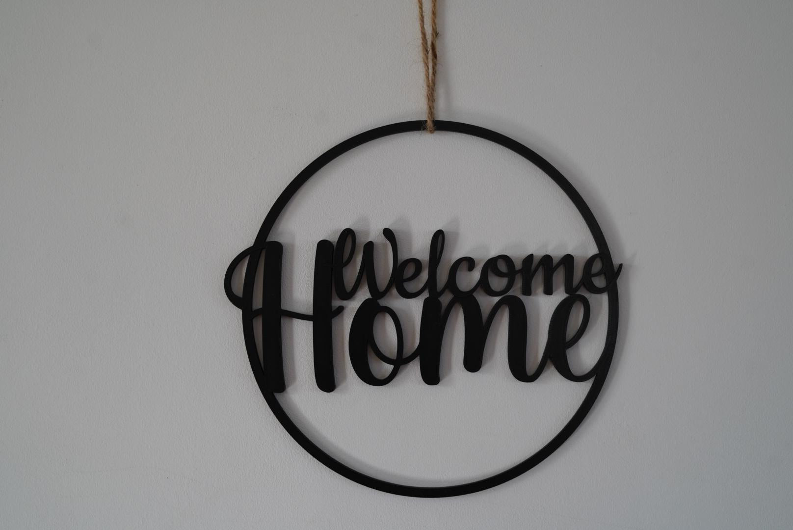 Türkranz Welcome Home, Türdeko, Blumenkranz, Wanddekoration, Türschild