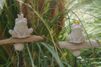 Deko Frosch, Beton Froschkönig, Gartendeko, Gartenstecker mit Betonfigur, Baustahl